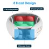 8 Head EMS Neck Massager with Heat Cordless Cervical Neck Massager EMS Neck Massager with 6 Modes 15 Intensity Levels Remote Control