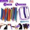 42Pcs Hair Curling Rods Soft Foam Spiral Twist Hair Curls Rollers Flexible Curling Tool Set