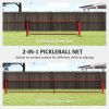 Portable Pickleball Net Set with 22FT Regulation Size Net, Ball Collector, Court Marking Kit, Balls, Carrying Bag