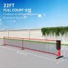 Portable Pickleball Net Set with 22FT Regulation Size Net, Ball Collector, Court Marking Kit, Balls, Carrying Bag