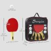 Ping Pong Paddle Set, Portable Table Tennis Rackets with 8 Ping Pong Balls, Storage Case for Teens, Adults