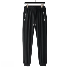 Ice Silk Pants (Color: Black)