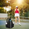 Pickleball Sling Bag for Men Women Waterproof Badminton Tennis Backpack with Wet Pocket Hidden Fence Hook Machine Washable GPCT5413